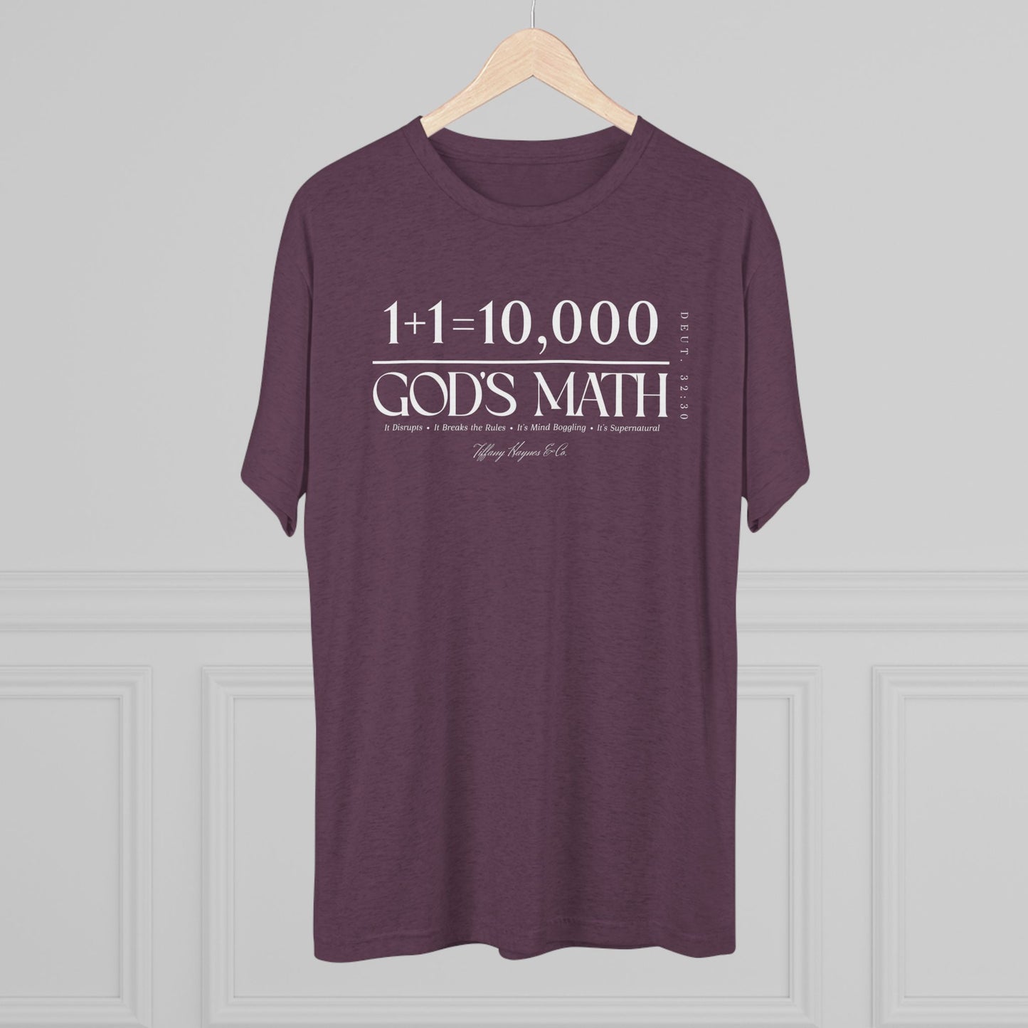 God's Math (Style 2) Unisex Tri-Blend Crew Tee