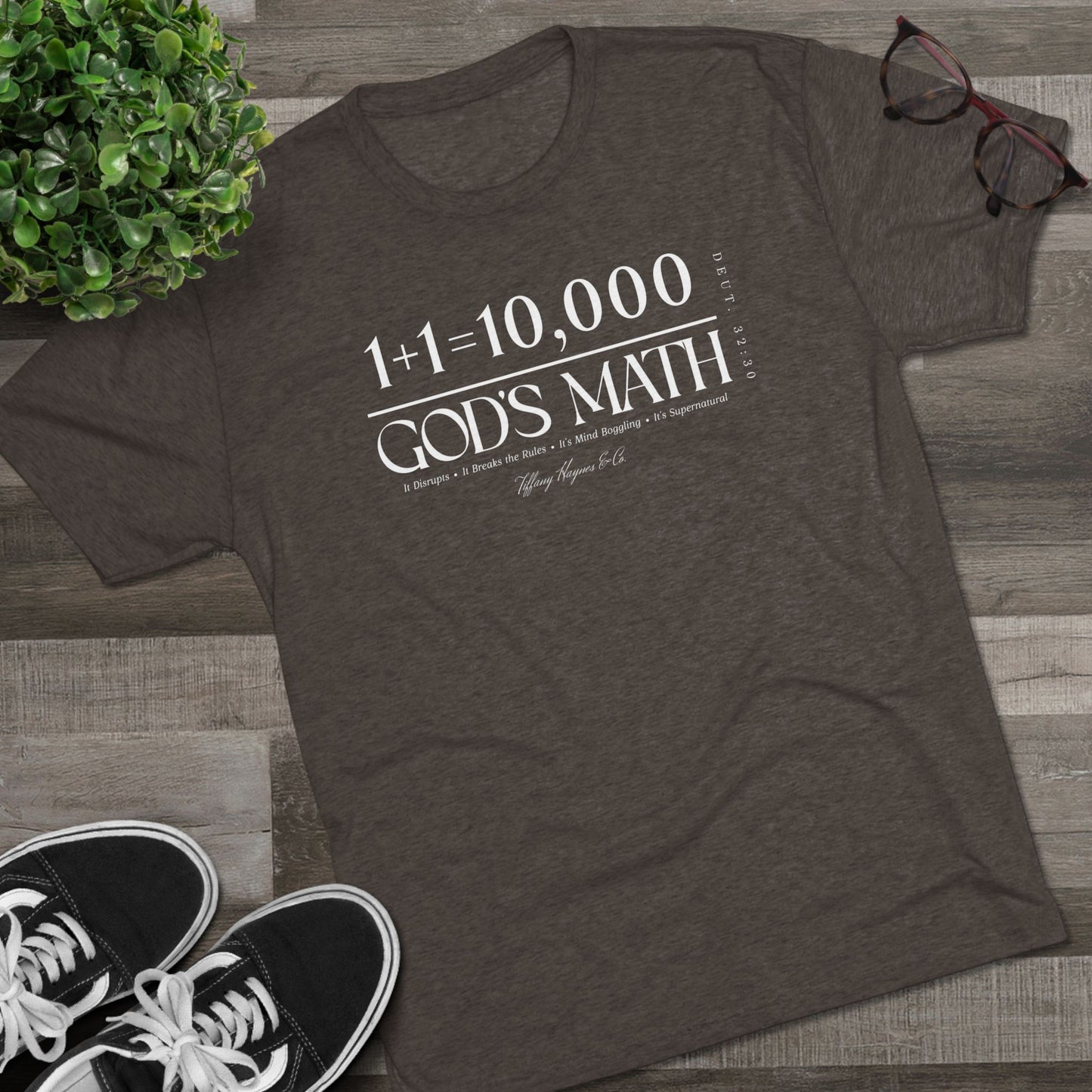 God's Math (Style 2) Unisex Tri-Blend Crew Tee