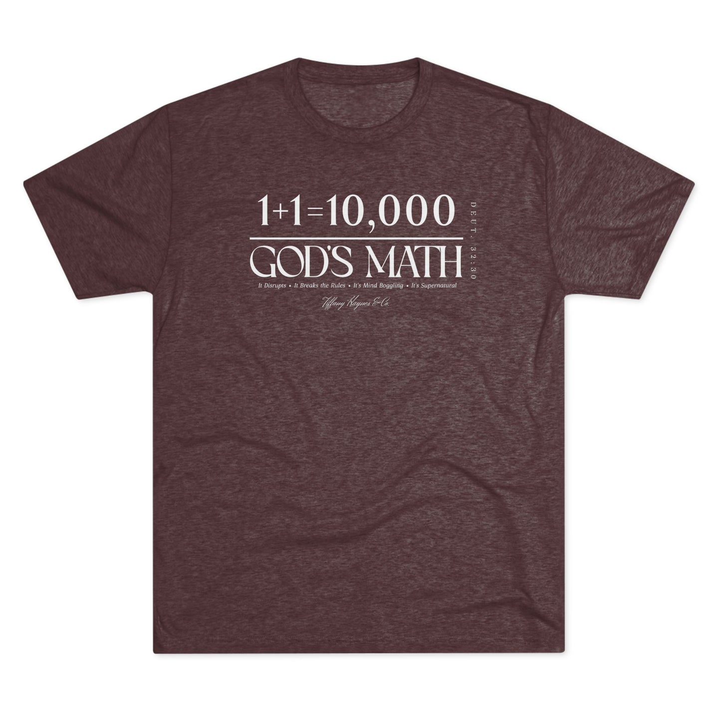 God's Math (Style 2) Unisex Tri-Blend Crew Tee