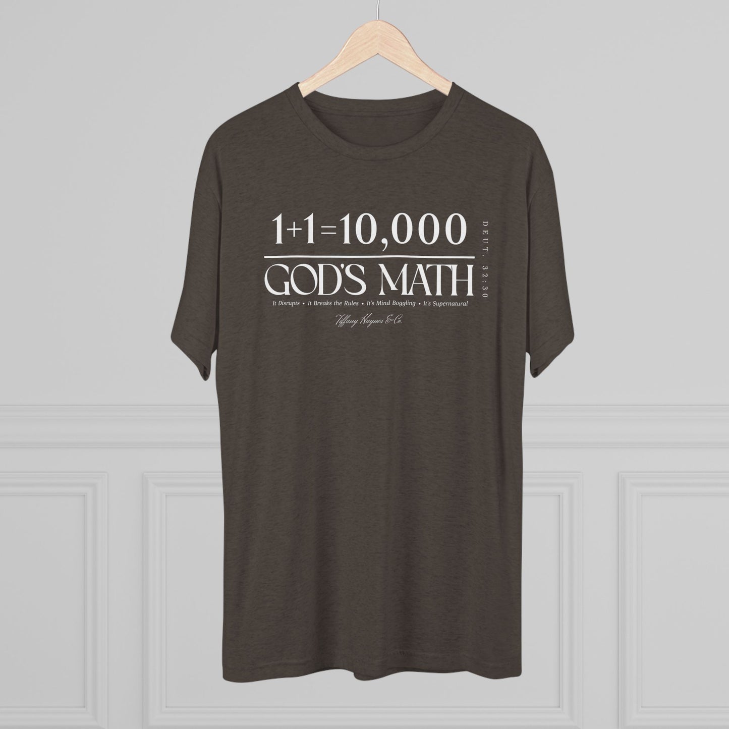 God's Math (Style 2) Unisex Tri-Blend Crew Tee