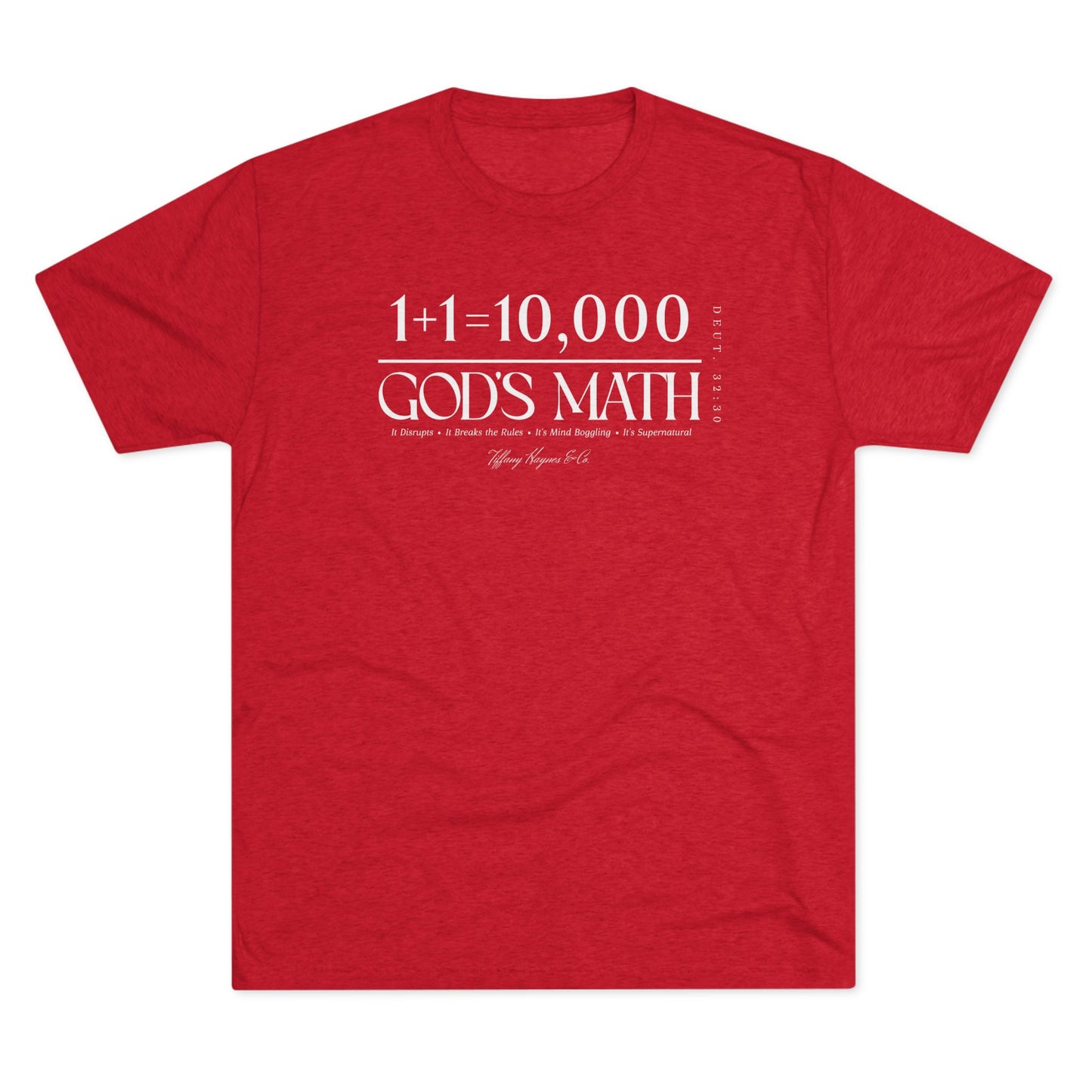 God's Math (Style 2) Unisex Tri-Blend Crew Tee