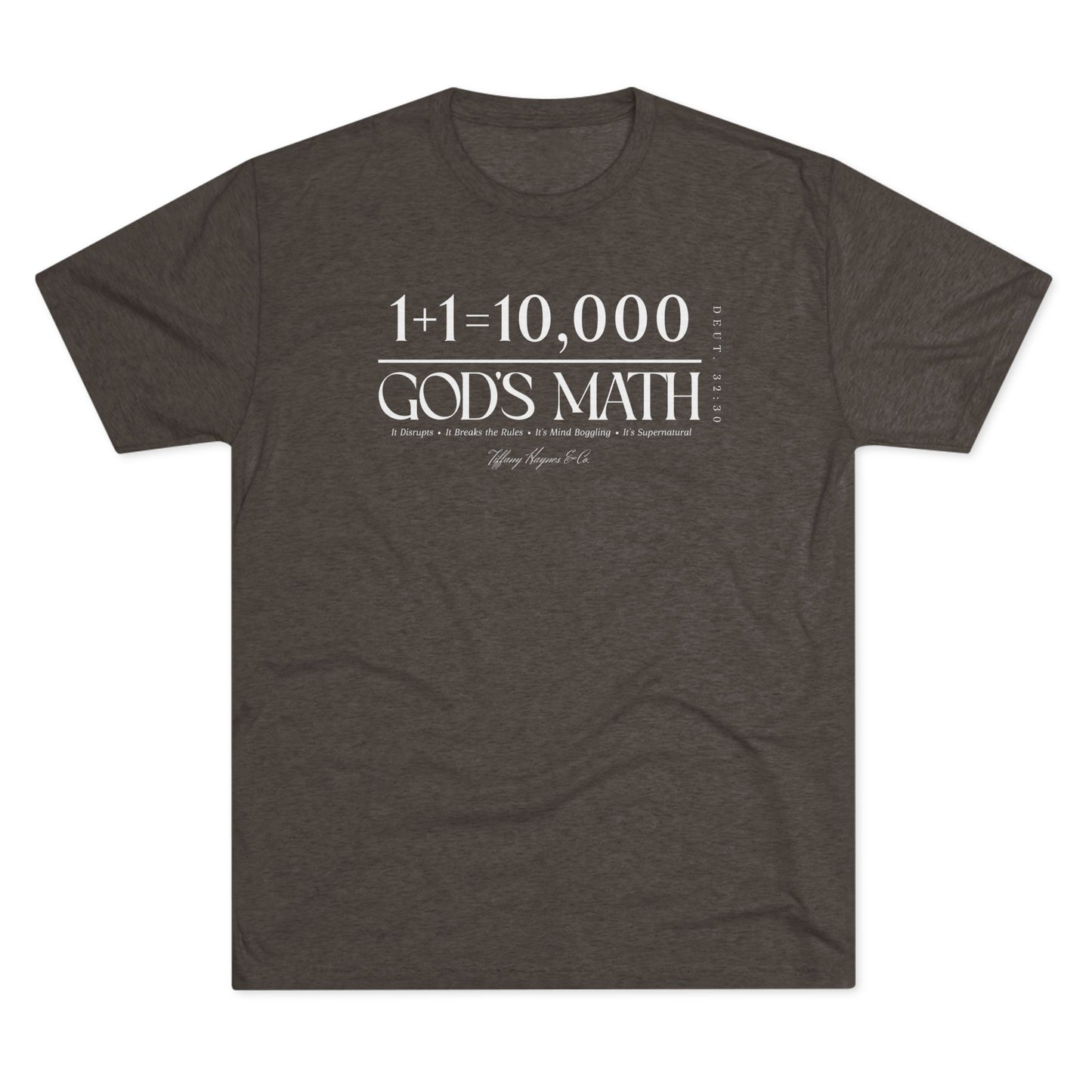 God's Math (Style 2) Unisex Tri-Blend Crew Tee