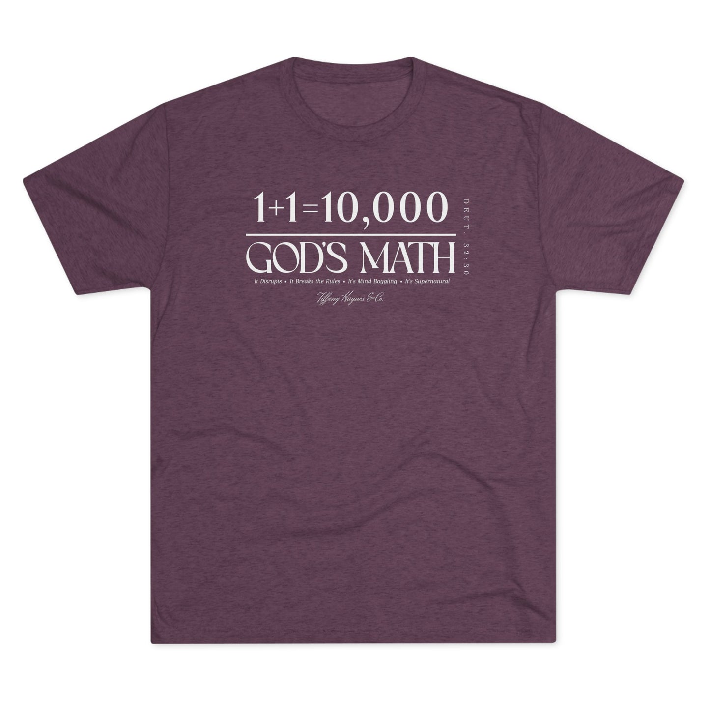 God's Math (Style 2) Unisex Tri-Blend Crew Tee