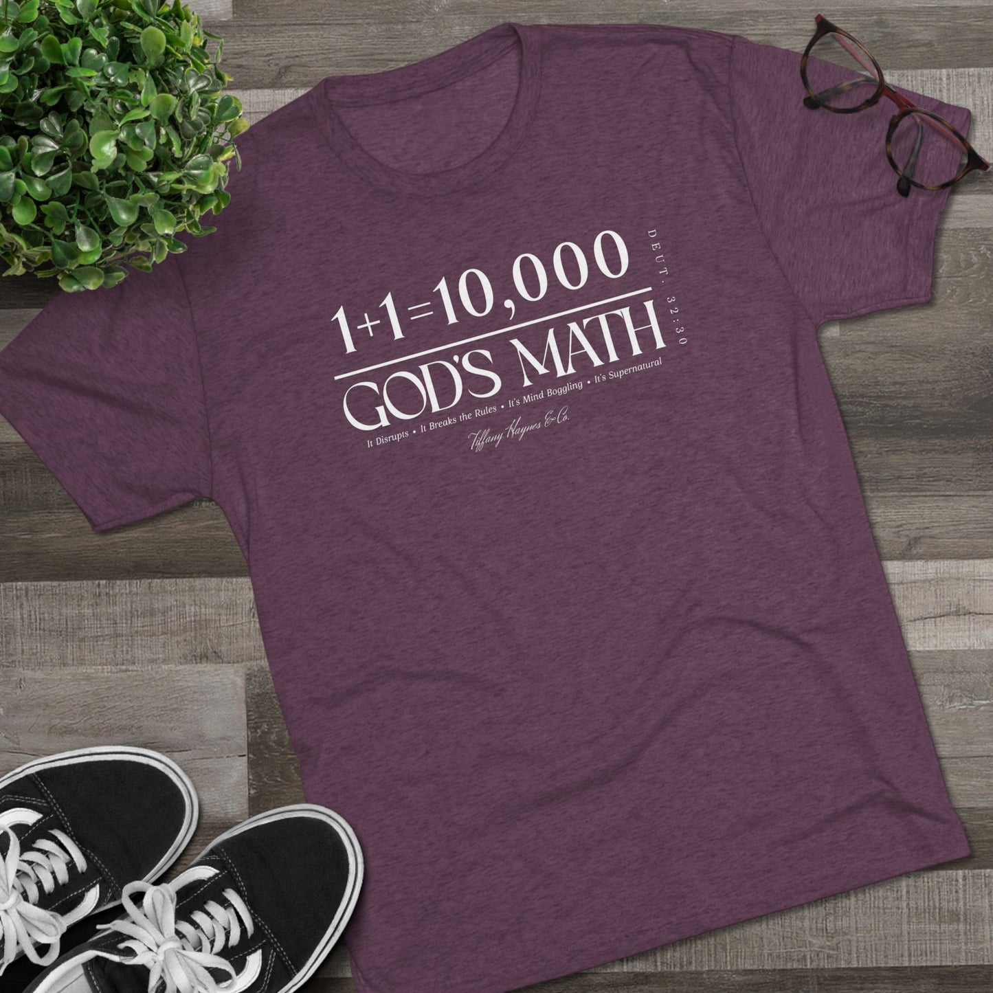 God's Math (Style 2) Unisex Tri-Blend Crew Tee