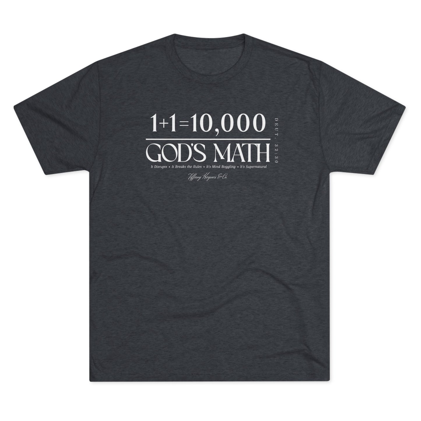 God's Math (Style 2) Unisex Tri-Blend Crew Tee
