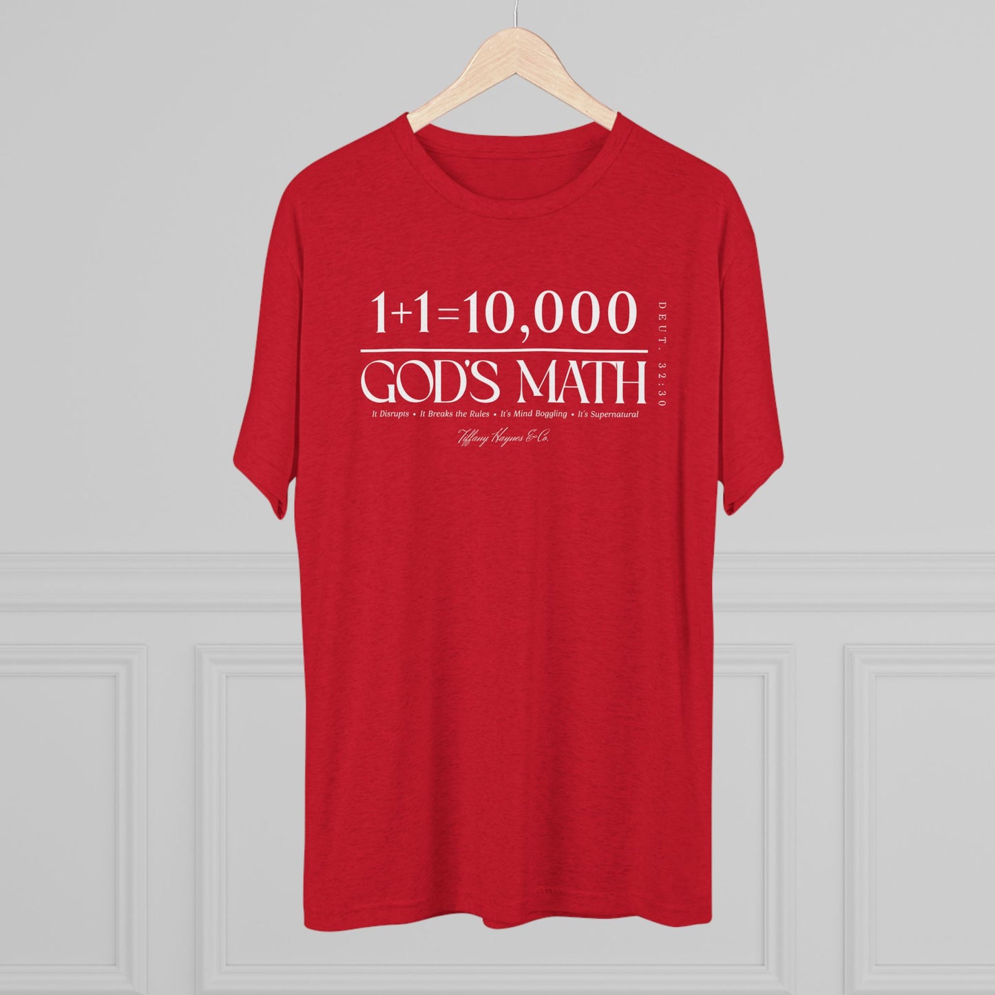 God's Math (Style 2) Unisex Tri-Blend Crew Tee