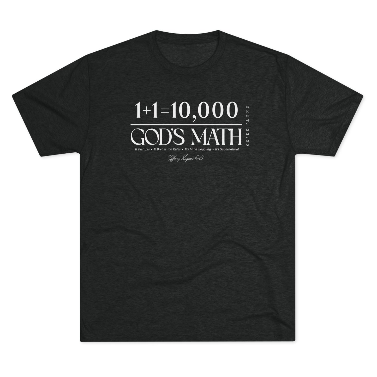 God's Math (Style 2) Unisex Tri-Blend Crew Tee