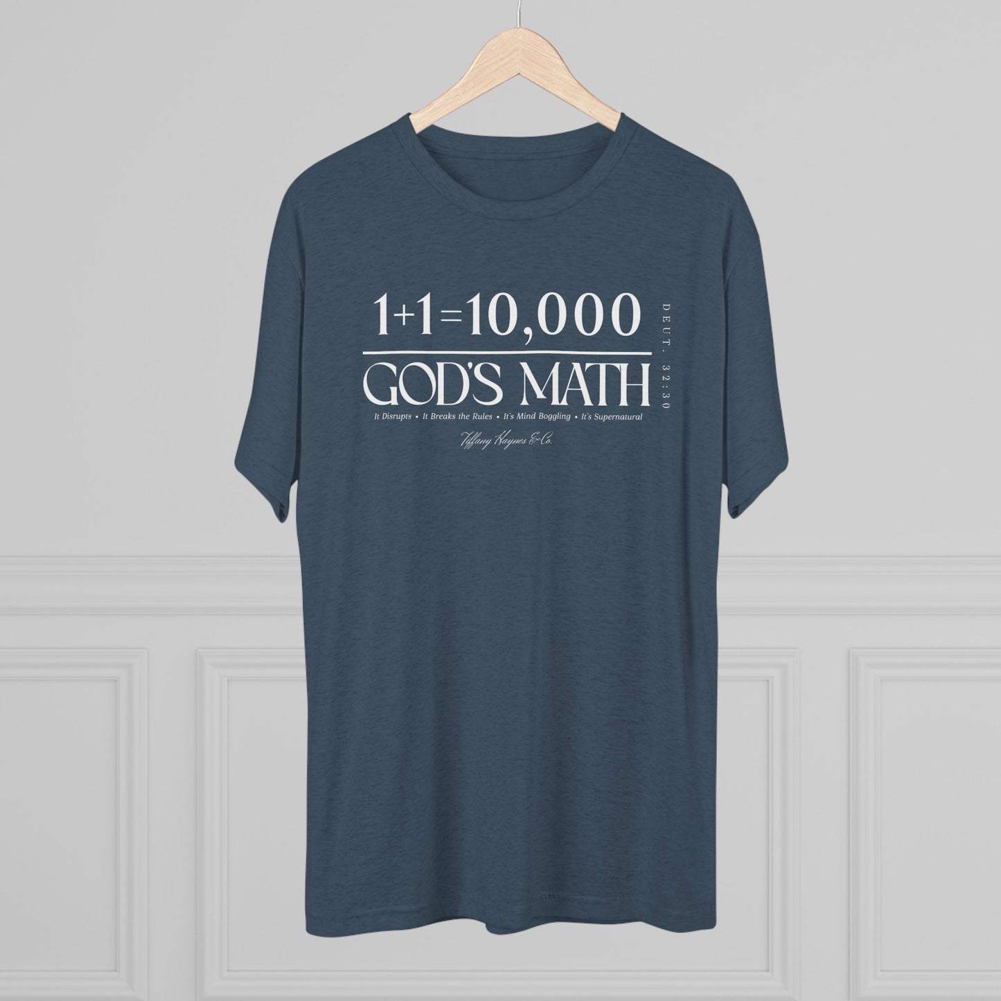 God's Math (Style 2) Unisex Tri-Blend Crew Tee