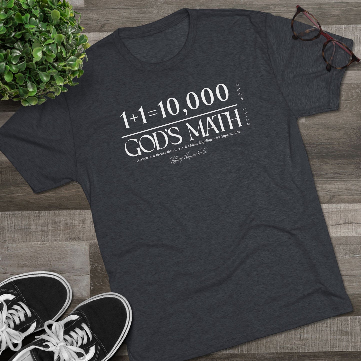 God's Math (Style 2) Unisex Tri-Blend Crew Tee