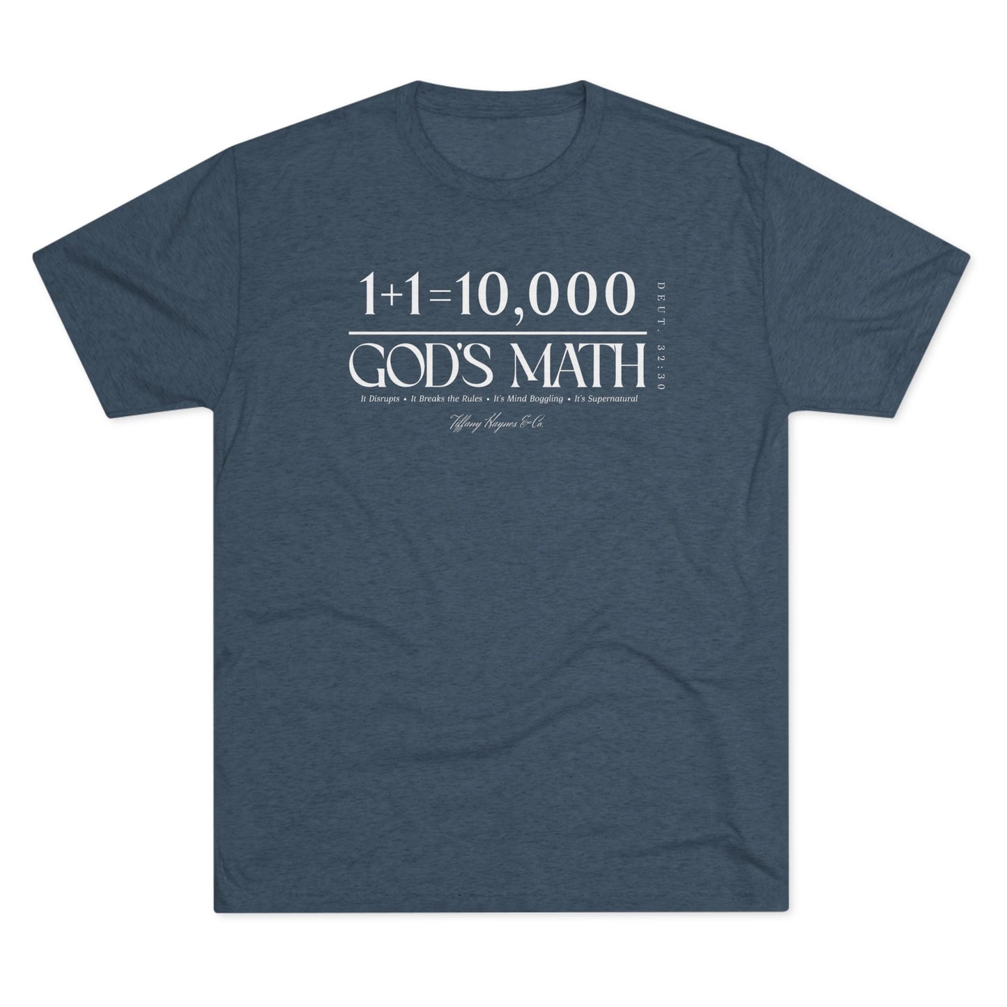 God's Math (Style 2) Unisex Tri-Blend Crew Tee