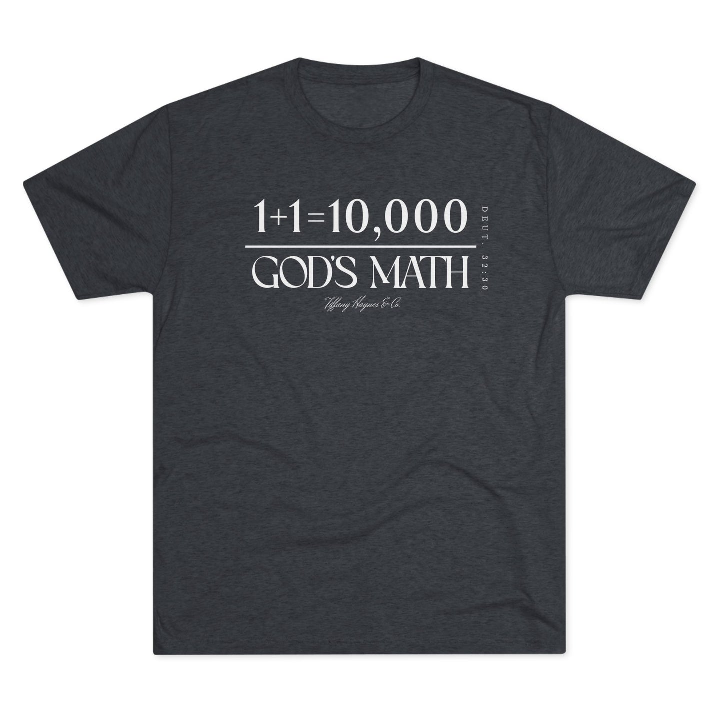 God's Math (Style 2) Unisex Tri-Blend Crew Tee