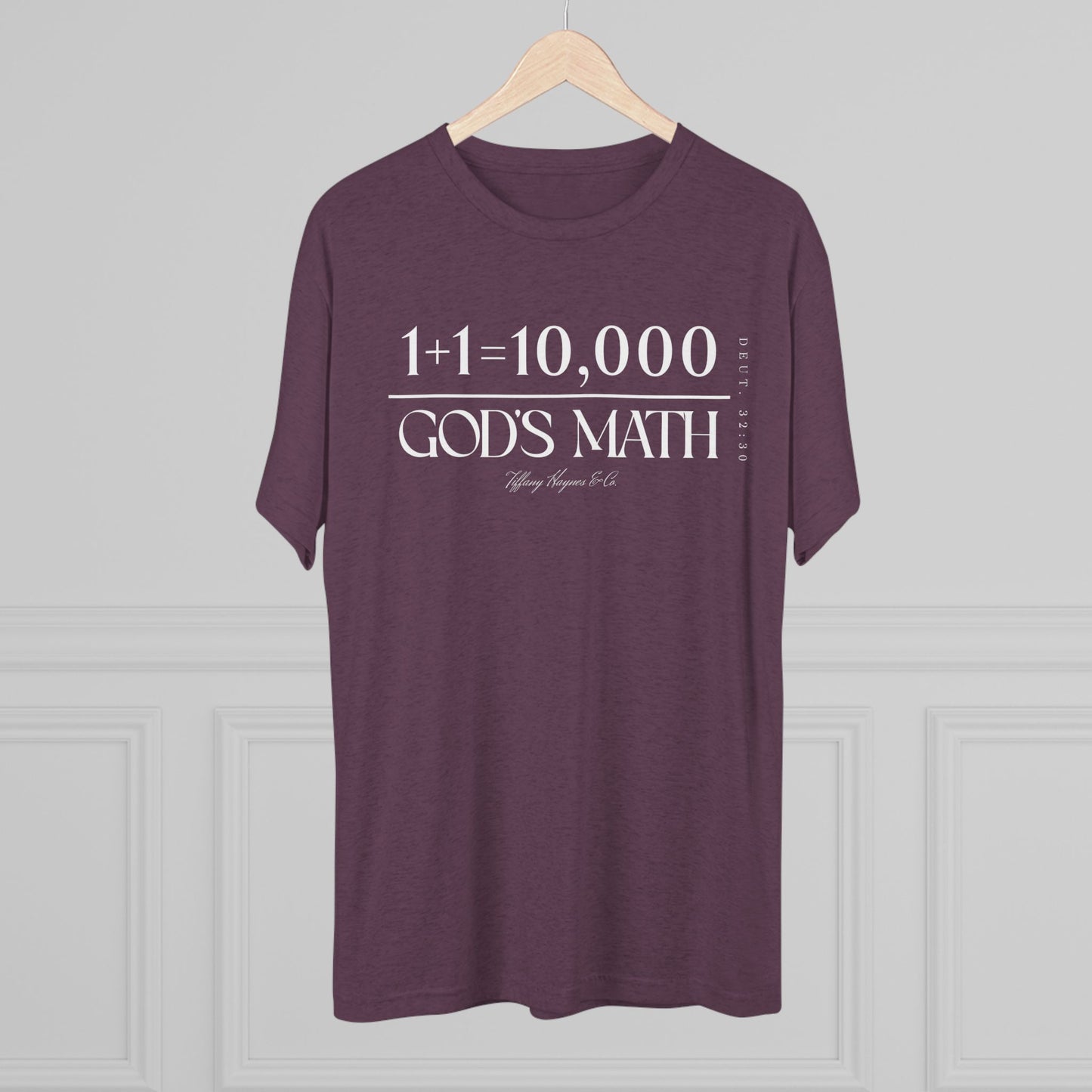 God's Math (Style 2) Unisex Tri-Blend Crew Tee