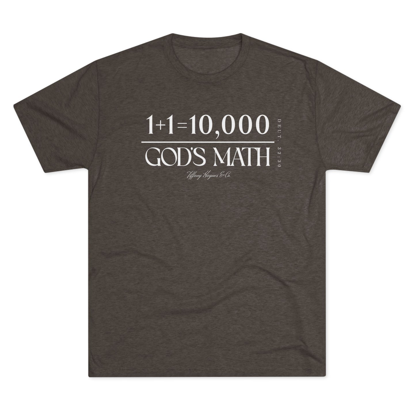 God's Math (Style 2) Unisex Tri-Blend Crew Tee