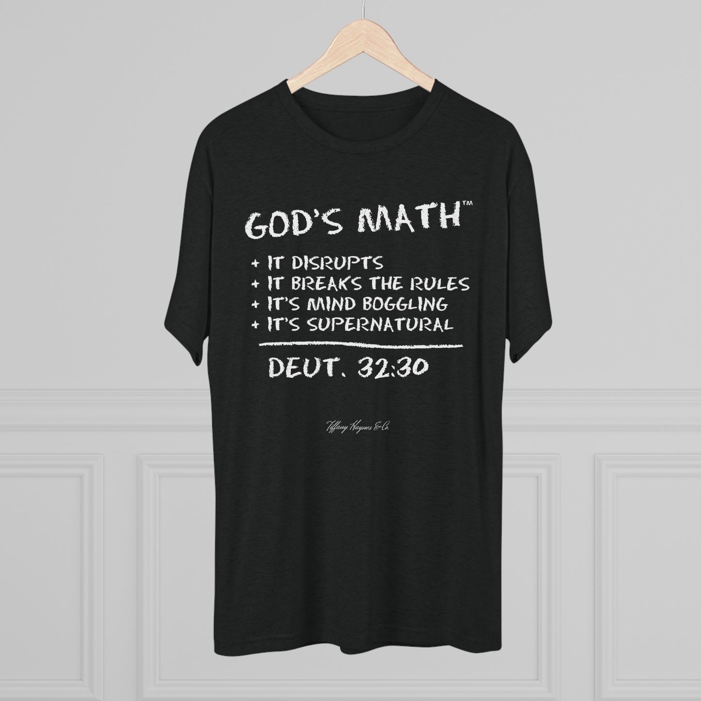 God's Math - Vintage Black T-Shirt