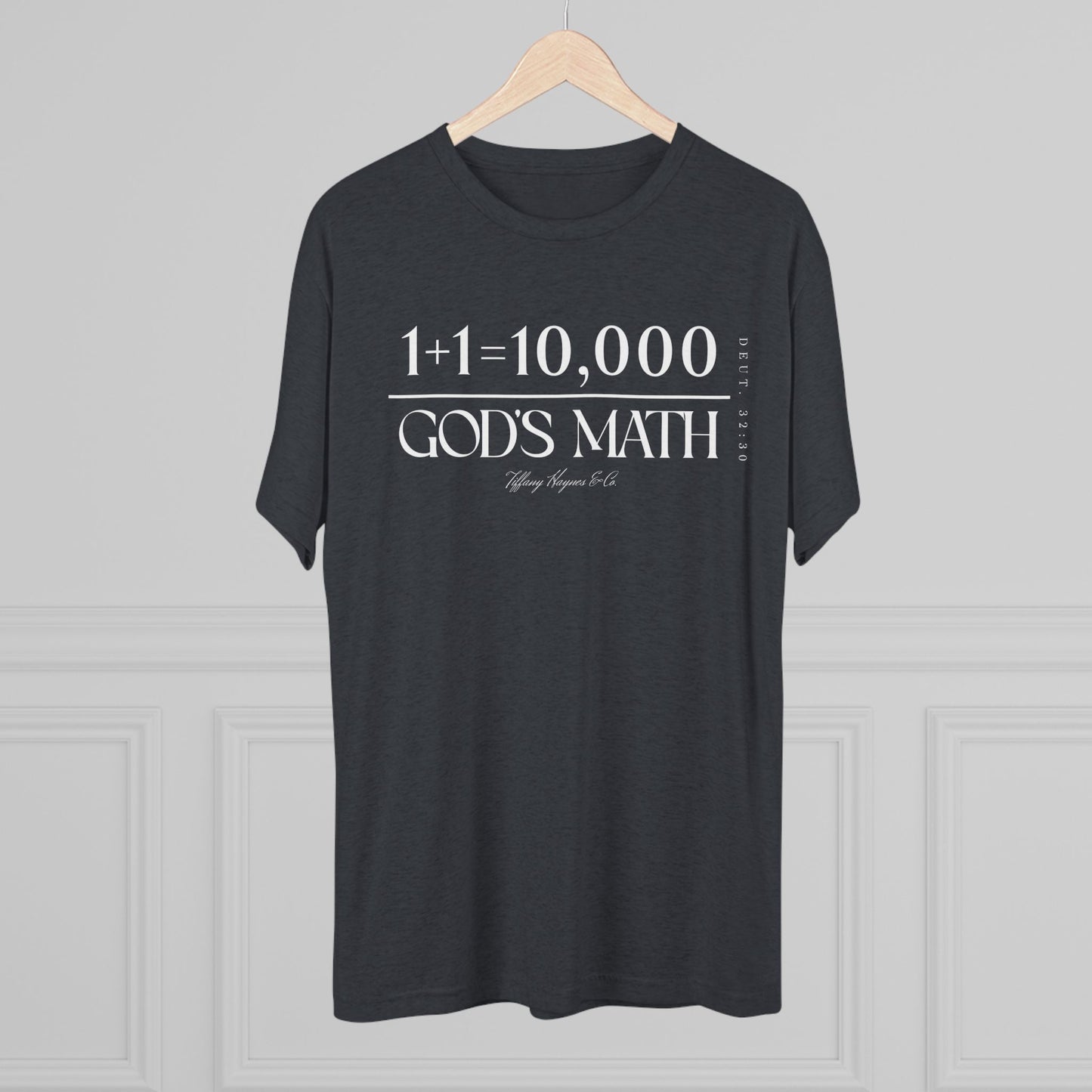 God's Math (Style 2) Unisex Tri-Blend Crew Tee