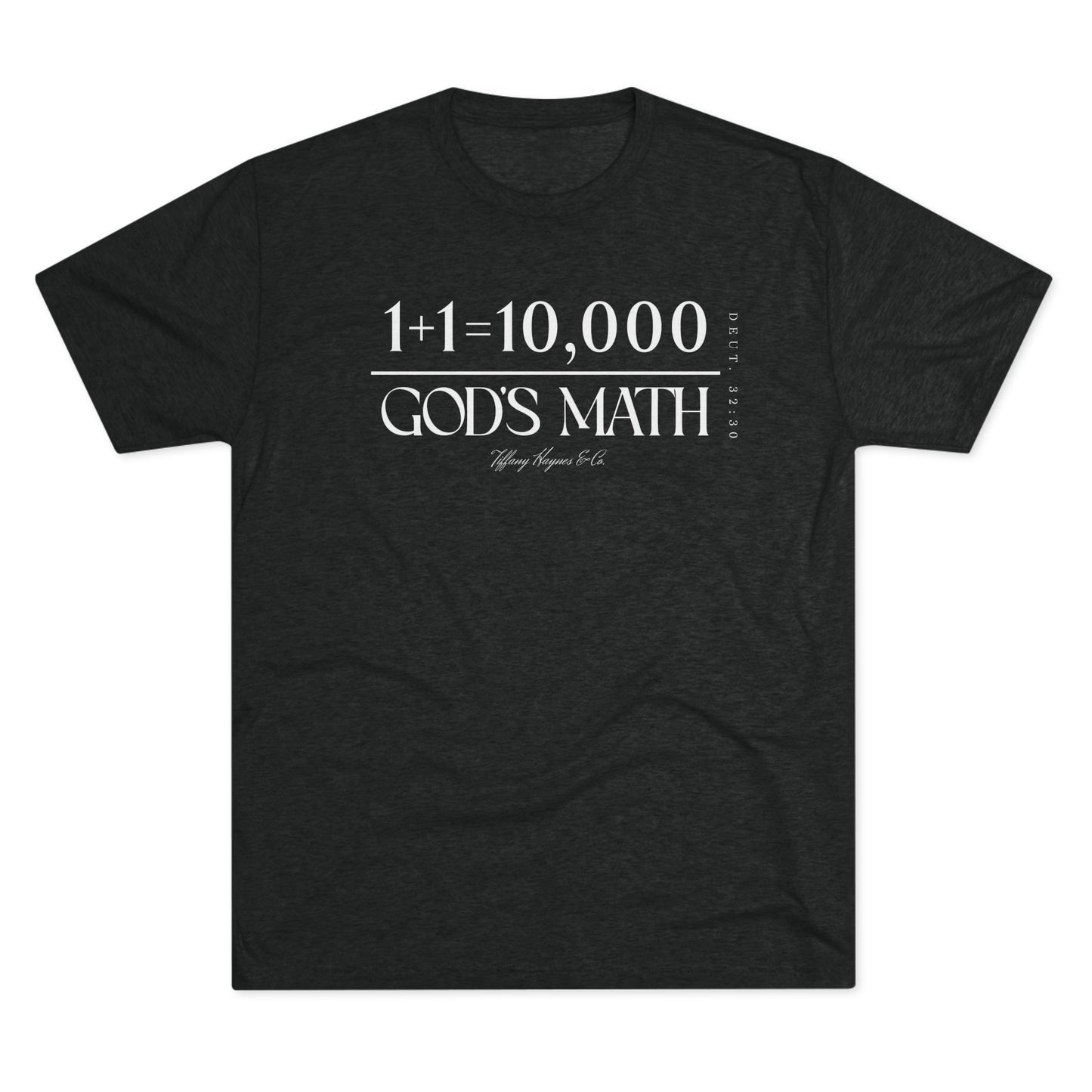 God's Math (Style 2) Unisex Tri-Blend Crew Tee