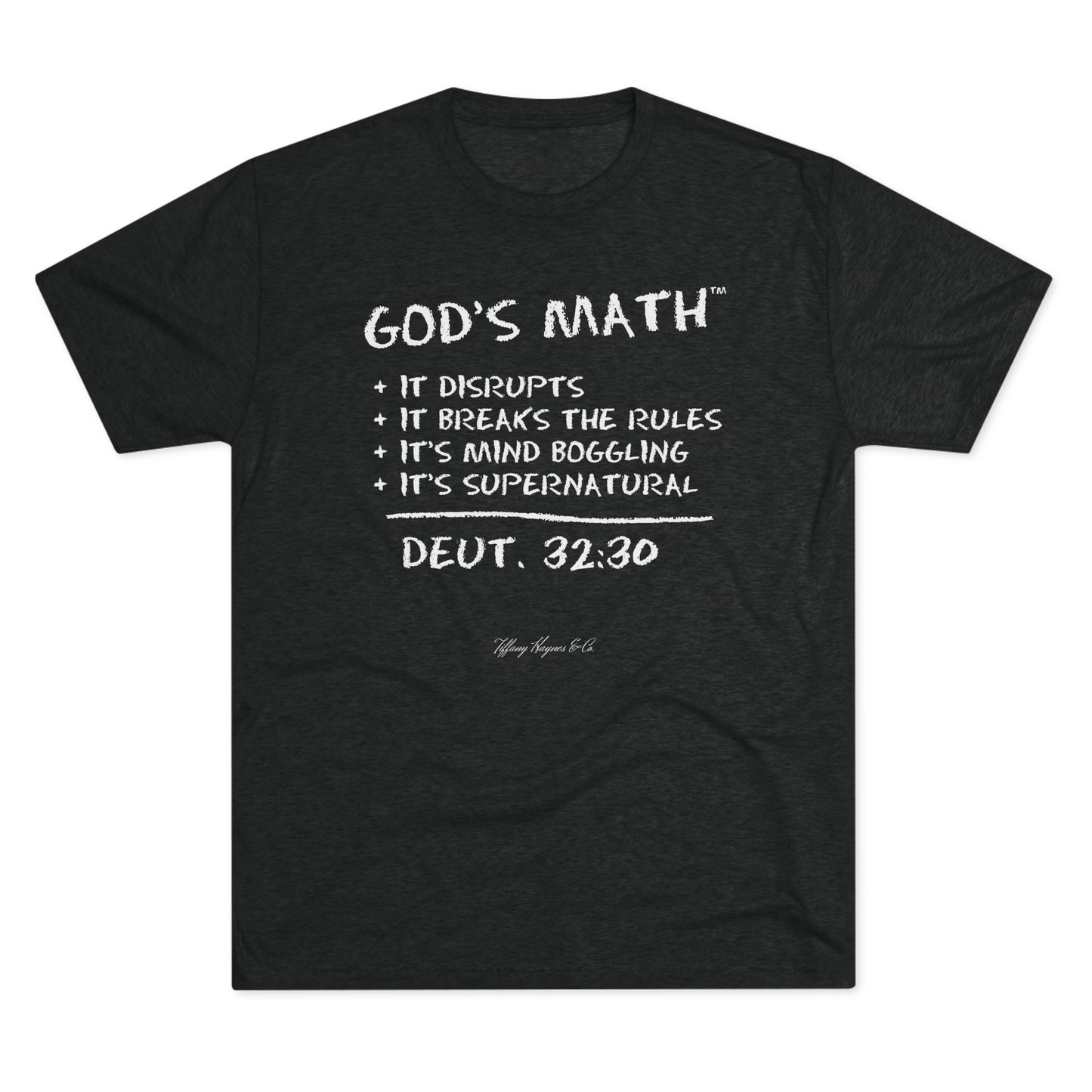 God's Math - Vintage Black T-Shirt