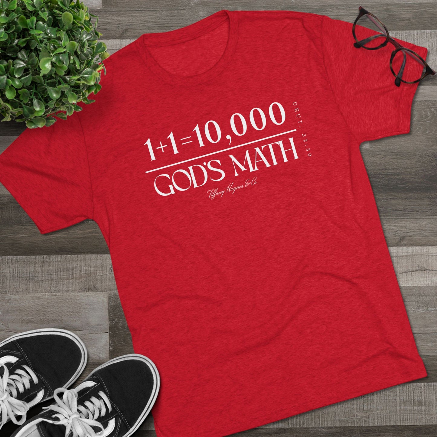God's Math (Style 2) Unisex Tri-Blend Crew Tee