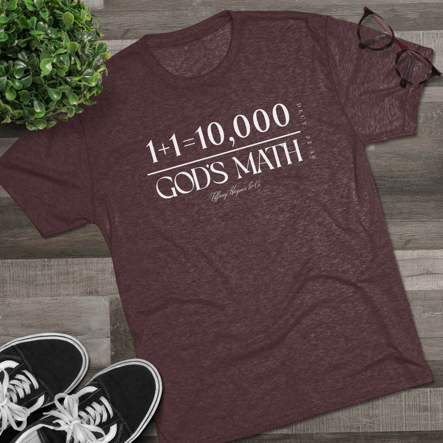 God's Math (Style 2) Unisex Tri-Blend Crew Tee