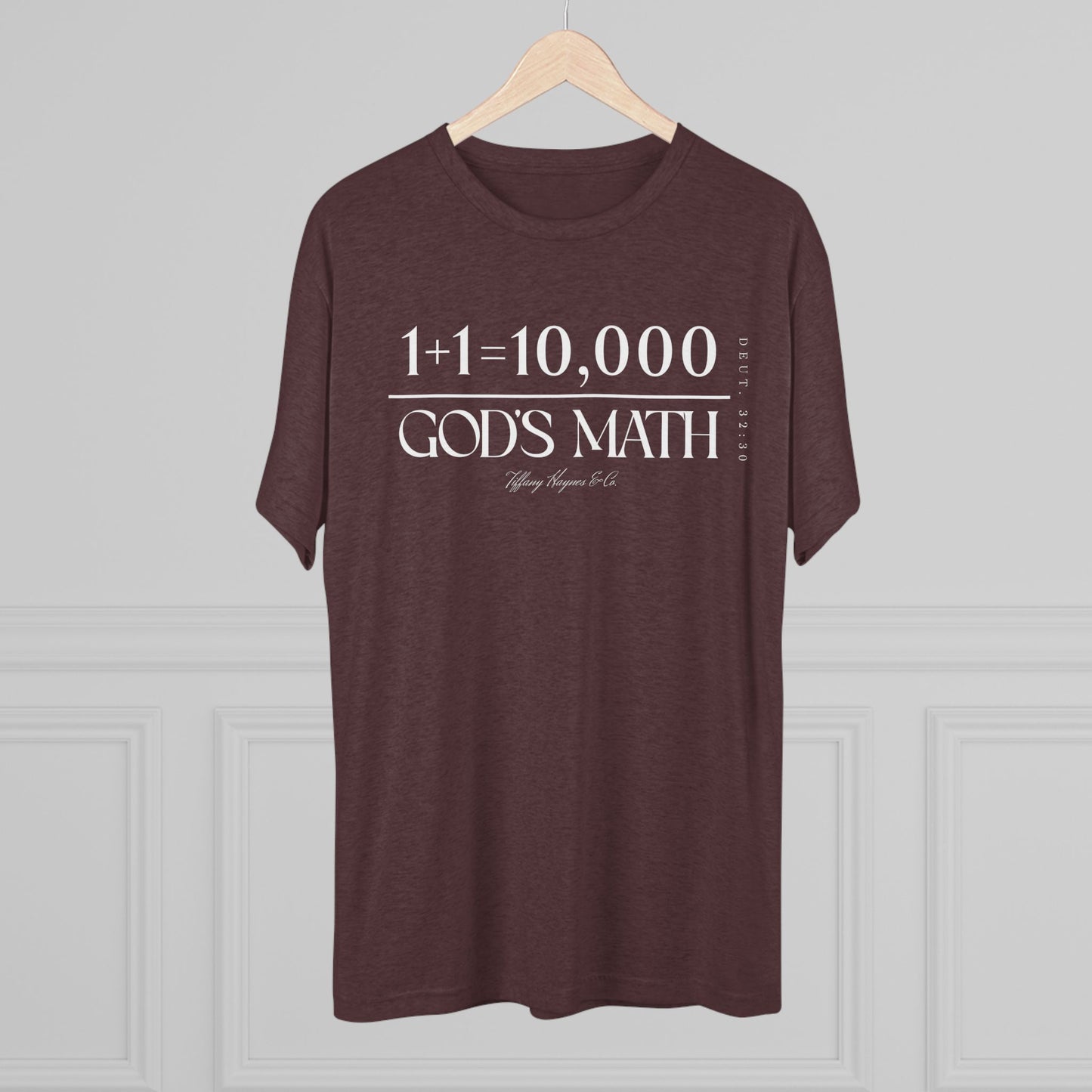 God's Math (Style 2) Unisex Tri-Blend Crew Tee