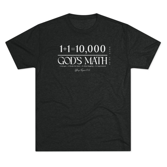 God's Math (Style 2) Unisex Tri-Blend Crew Tee