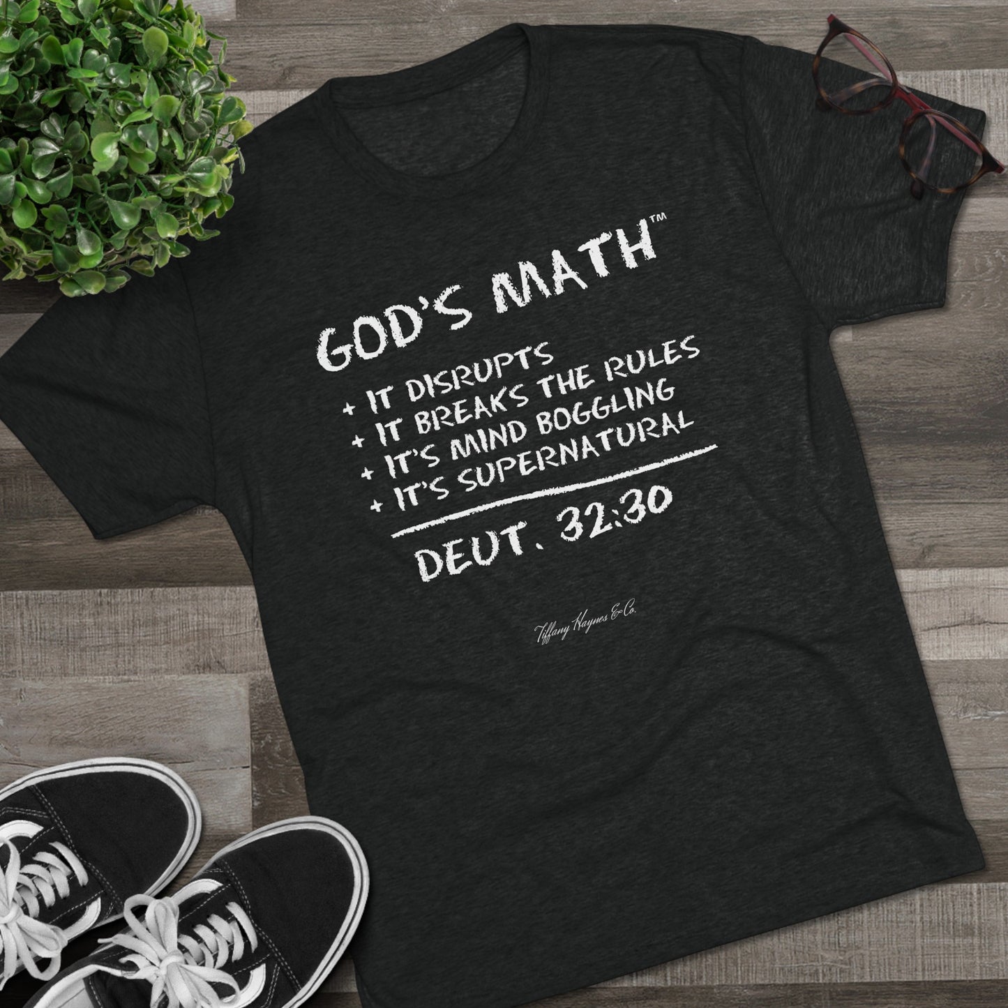 God's Math - Vintage Black T-Shirt