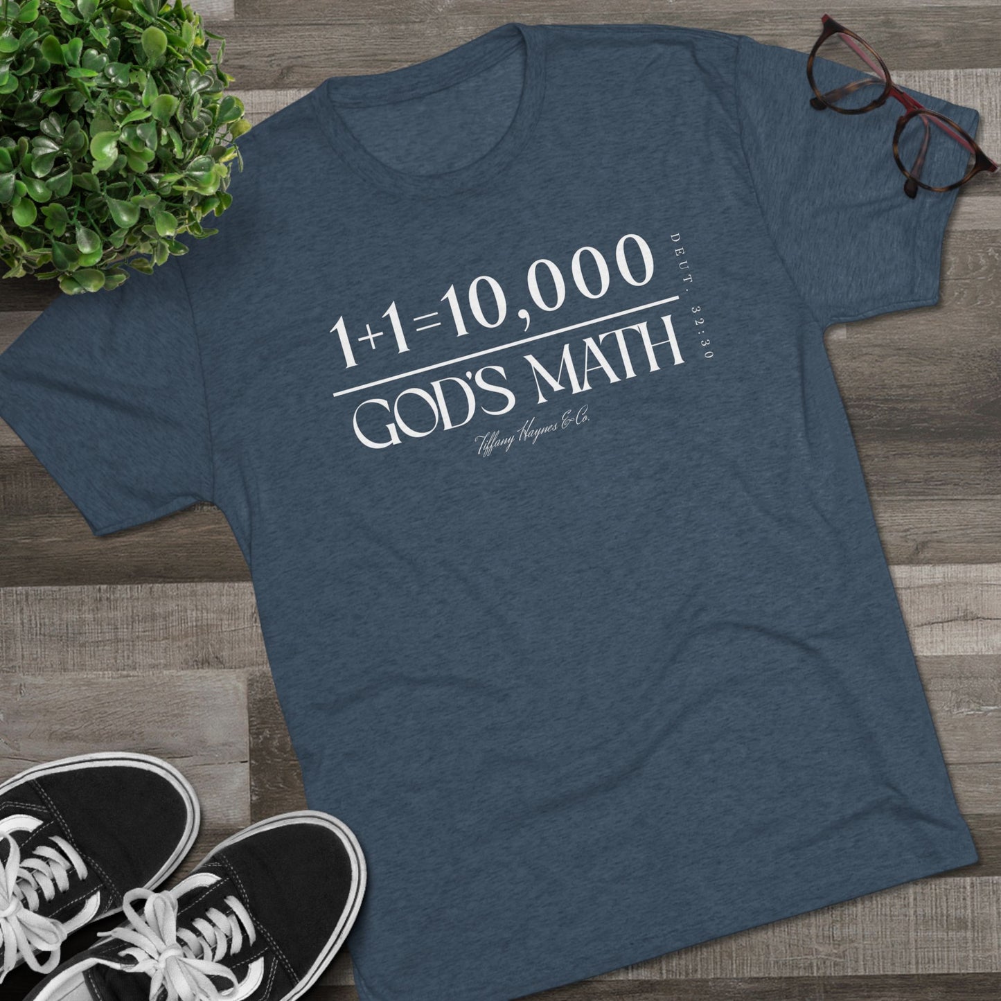 God's Math (Style 2) Unisex Tri-Blend Crew Tee