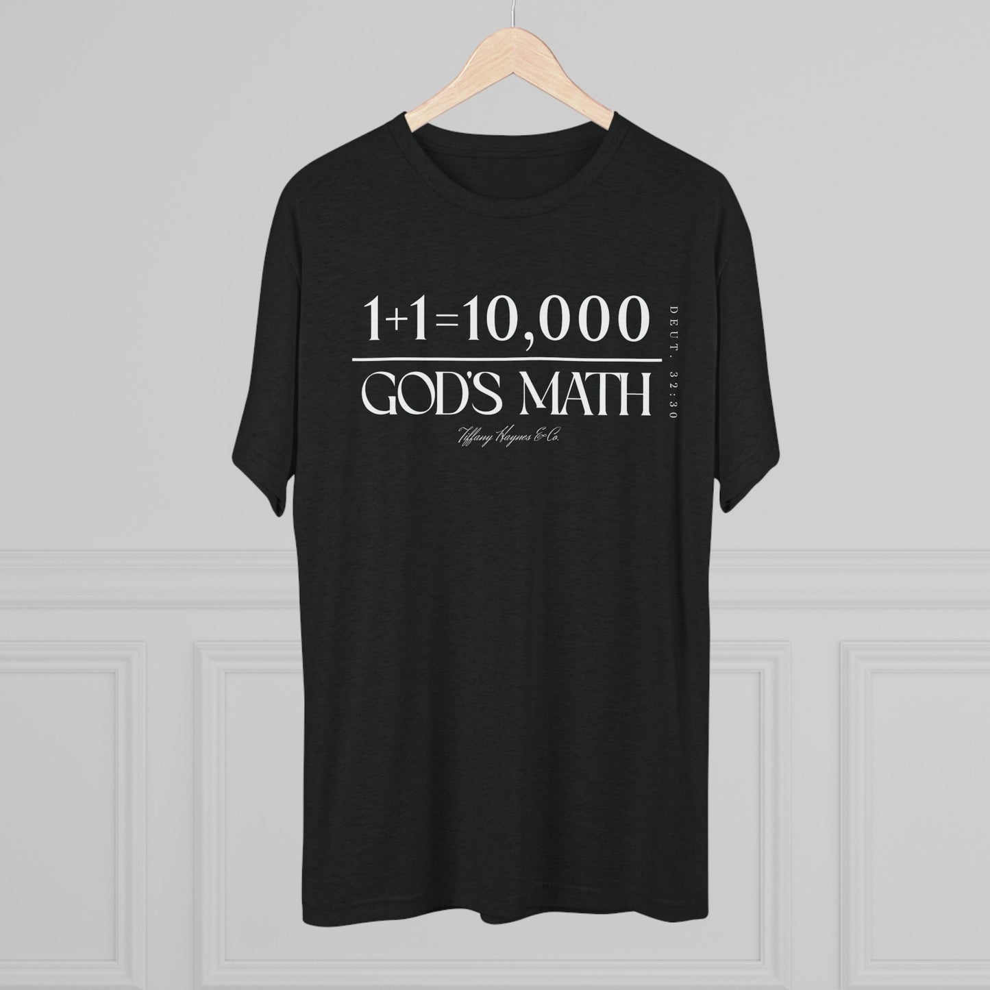 God's Math (Style 2) Unisex Tri-Blend Crew Tee