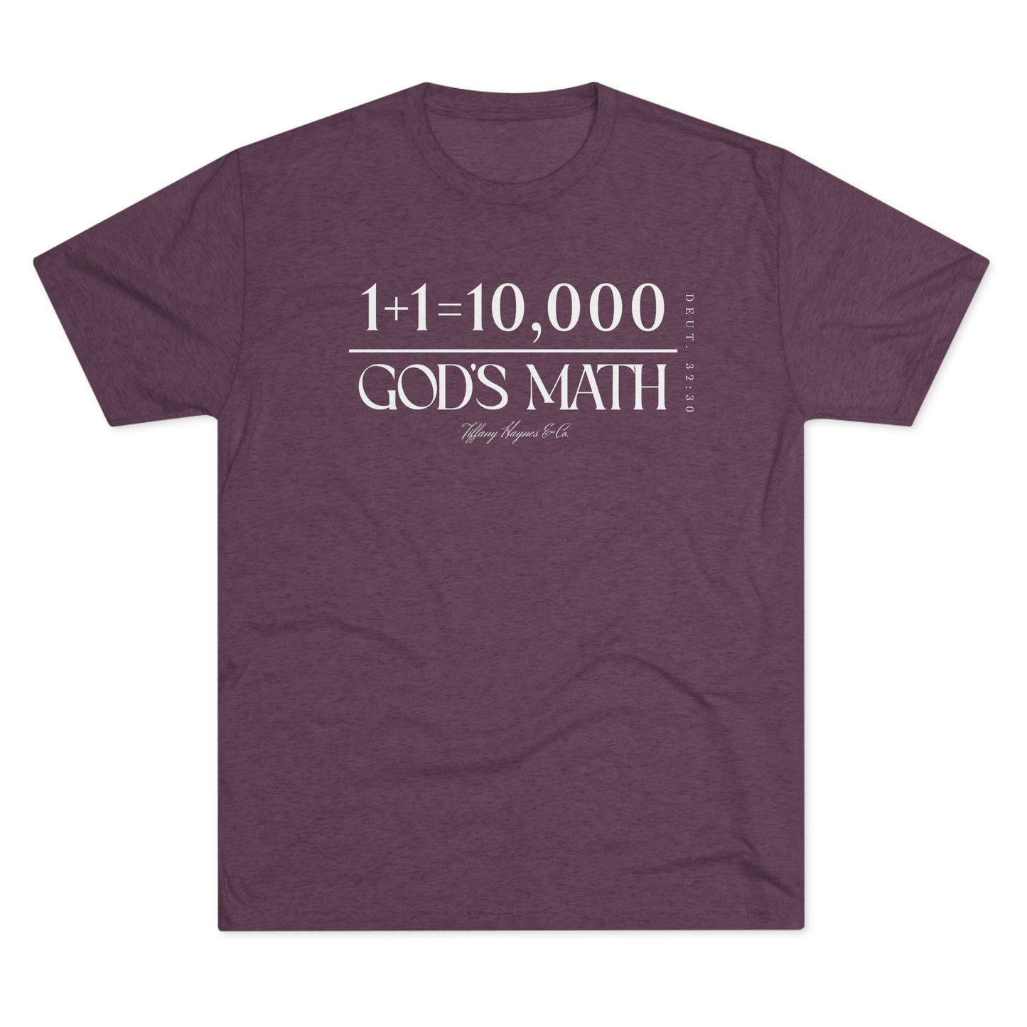 God's Math (Style 2) Unisex Tri-Blend Crew Tee